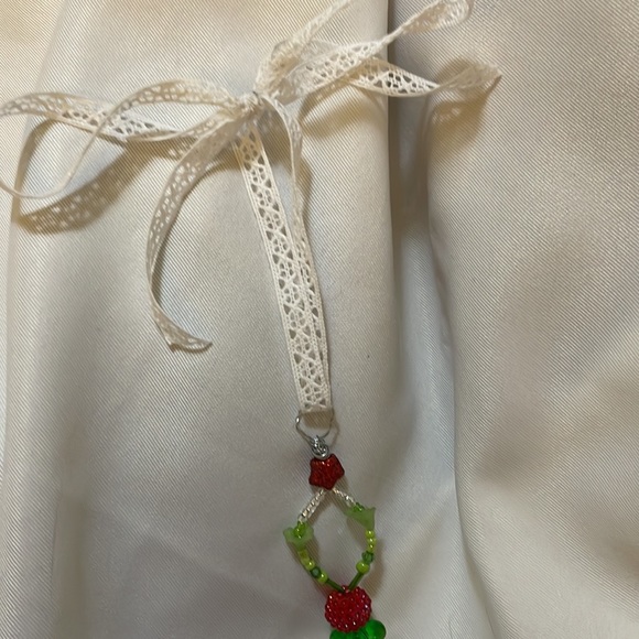 Handmade Christmas Ornament or Sun Catcher w New, Vintage & Upcycled Beads - Picture 6 of 6